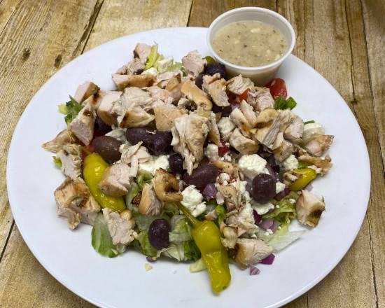 Order Regular Greek Salad food online from Lindburgers store, Jupiter on bringmethat.com