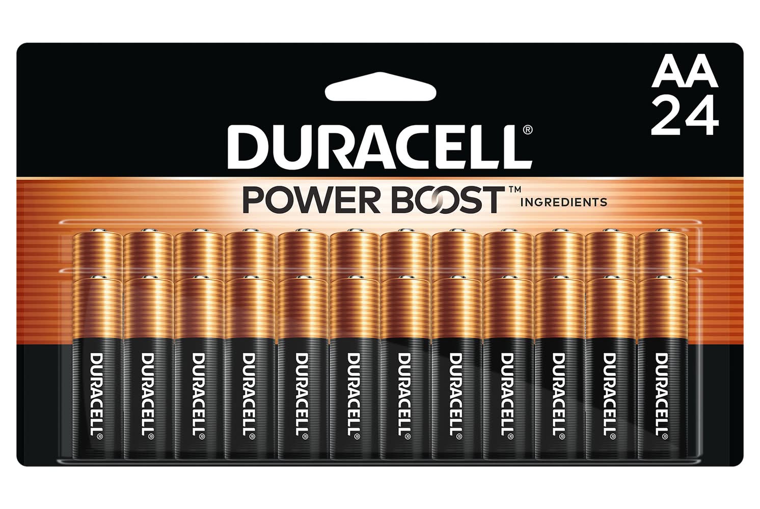 Duracell Power Boost Alkaline Batteries, AA (24 ct)