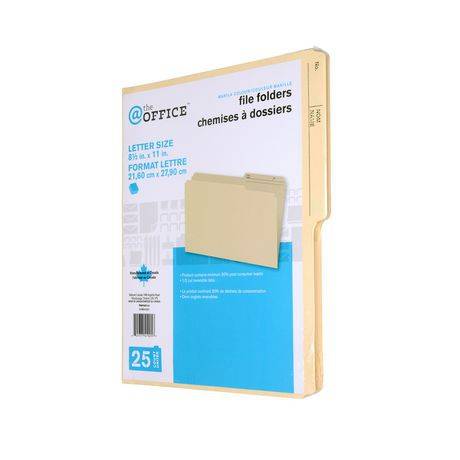 '@ The Office Letter Size Reversible File Folders Manila Color (25 units)