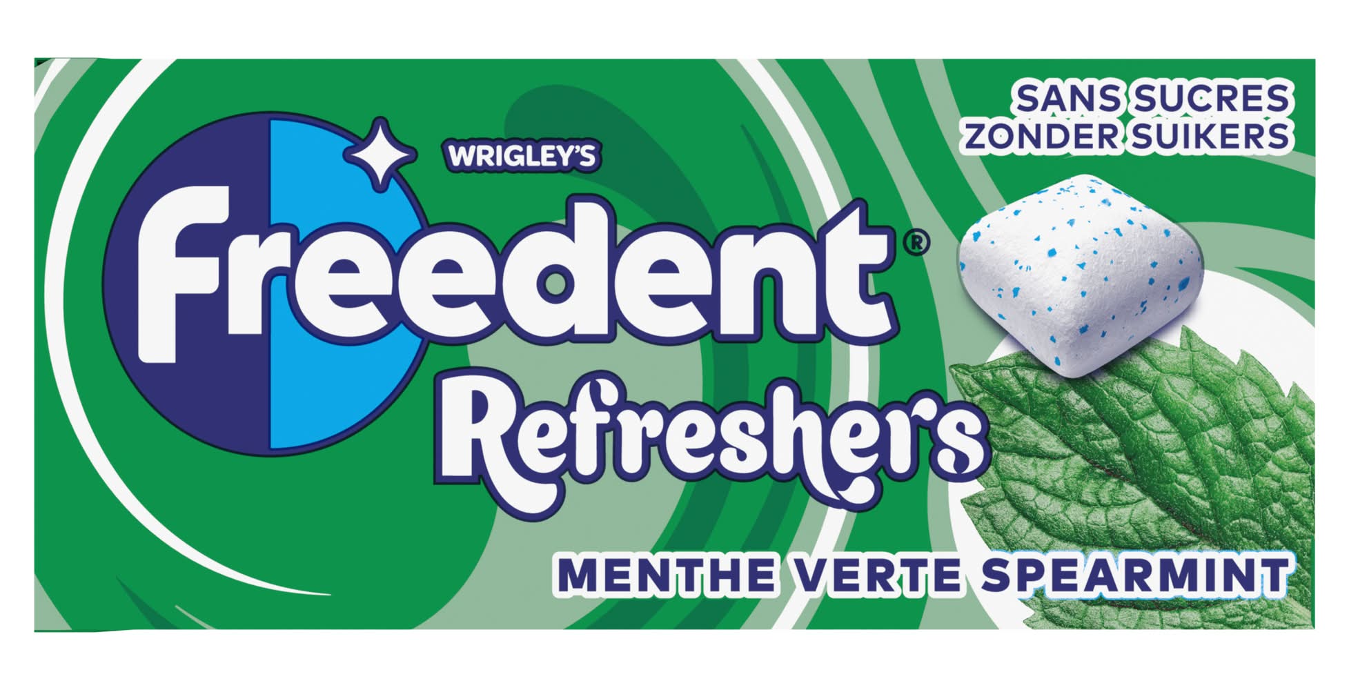 Freedent - Handypack refreshers menthe verte, 8 cubes (17,9g)