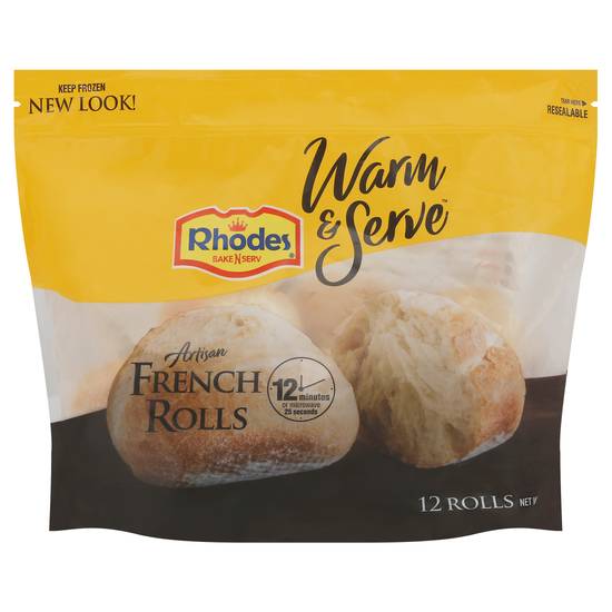 Rhodes Bake-N-Serv Warm & Serve Artisan French Rolls (12 ct)
