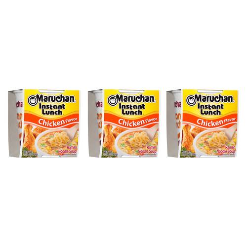 Maruchan Instant Lunch Chicken Flavored Ramen Noodle Soup Bundle