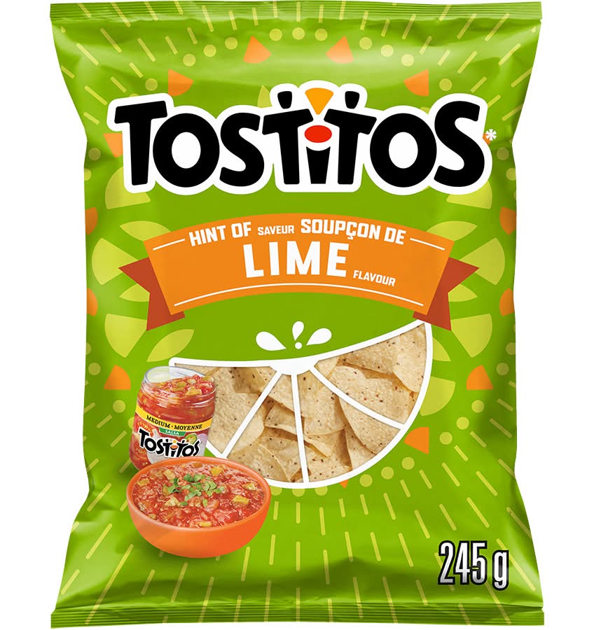 Tostitos Tortilla Chips, Hint Of Lime (245 g)