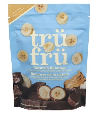Trü frü bananes de la nature - natures bananas (beurre d'arachide & chocolat noir)