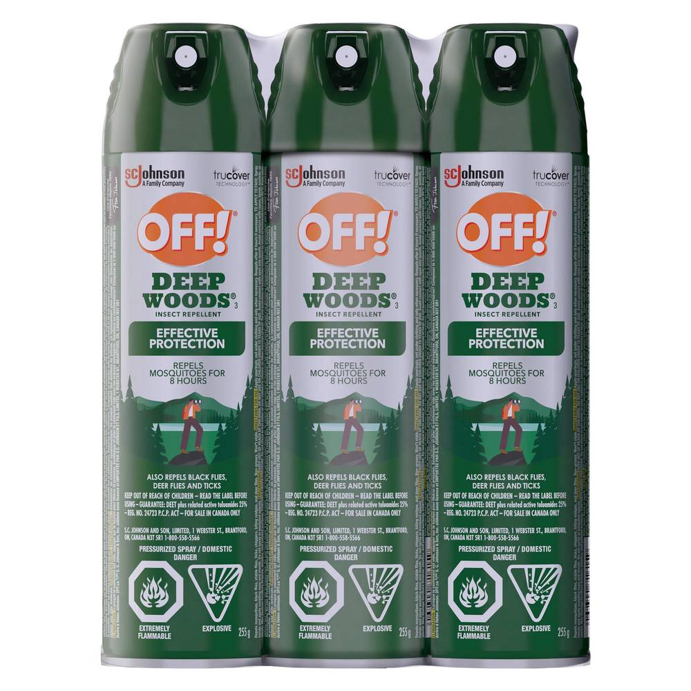 Off! Insectifuge Deep Woods Insect Repellent (3 ct)