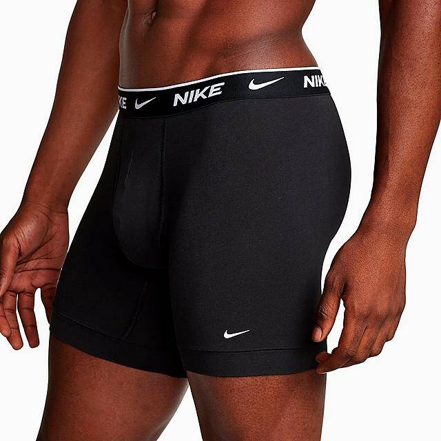 Nike Stretch Cotton Boxer Briefs, Male, Small, Black (3 ct)