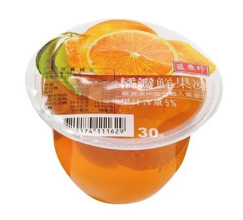 盛香珍橘瓣鮮果凍180g#4710174111629
