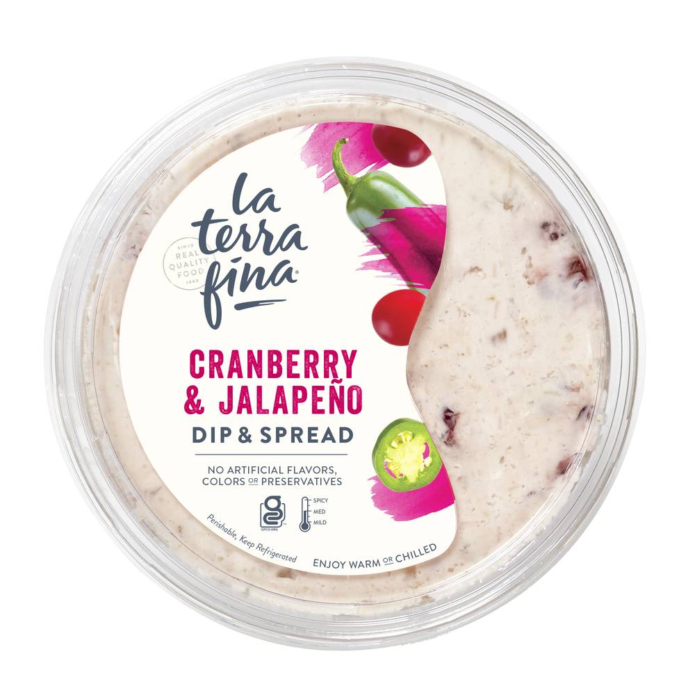 La Terra Fina Medium Spice Dip & Spread (cranberry jalapeño)