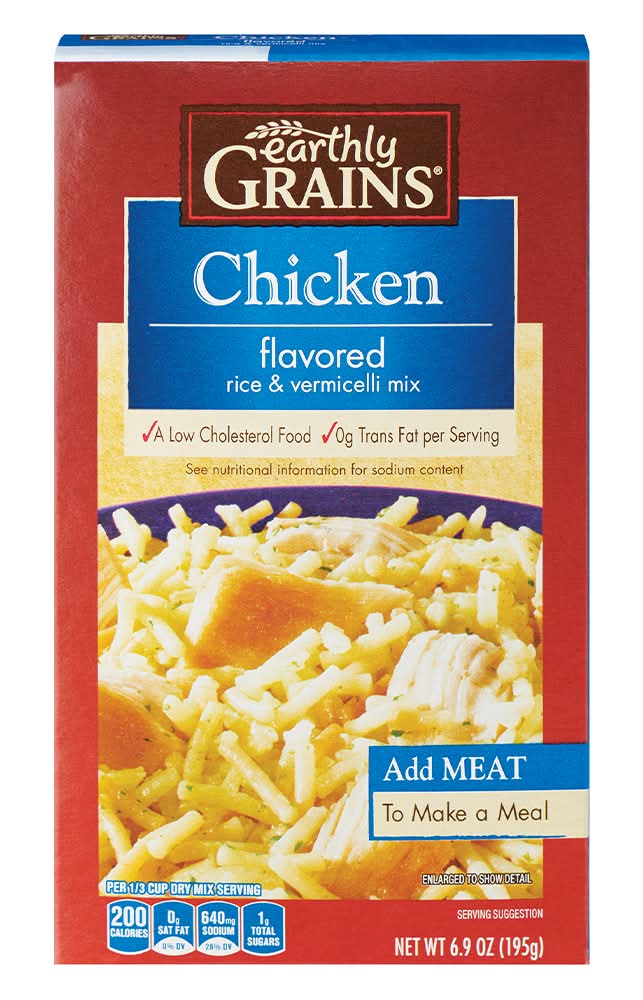 Earthly Grains Rice & Vermicelli Mix, Chicken (6.9 oz)