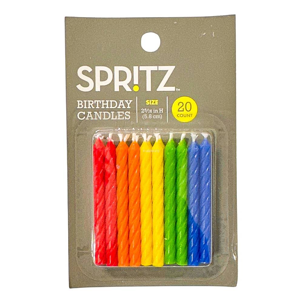 Spritz Birthday Candles (20 ct) (2.3-inch/assorted)