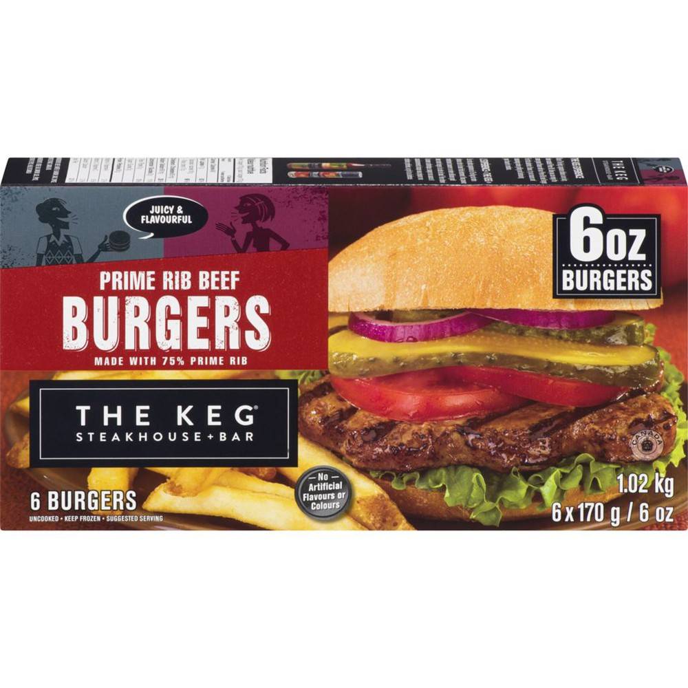 Keg Prime Rib Beef Burgers