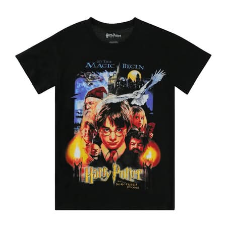 Harry Potter™ And The Socerer's Stone Graphic Tee Medium Black