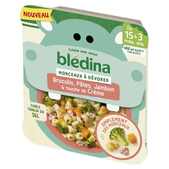 Plat bébé soir dès 15 mois morceaux de légumes à la provençale pâtes  Blédiner BLEDINA