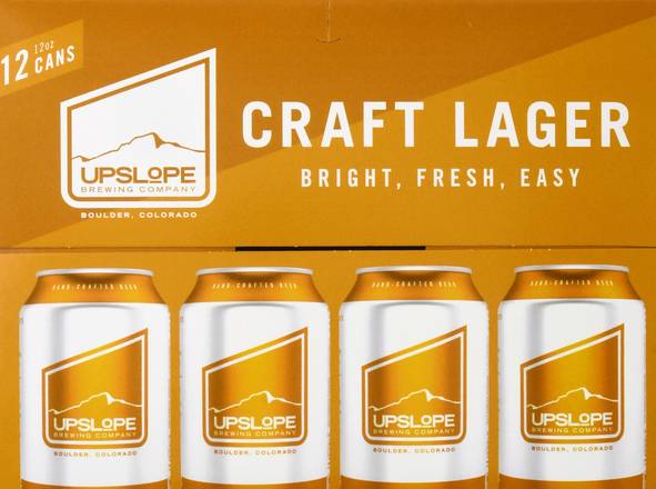 Upslope Brewing Co. Domestic Craft Lager Beer (12 ct, 12 fl oz)