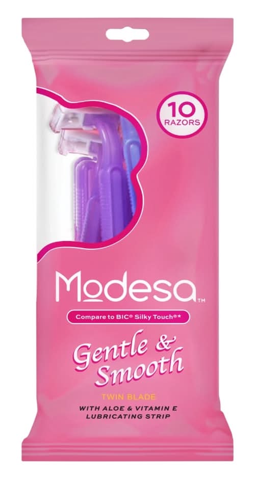 Modesa Gentle & Smooth Twin Blade Disposable Razors, Women (10 ct)