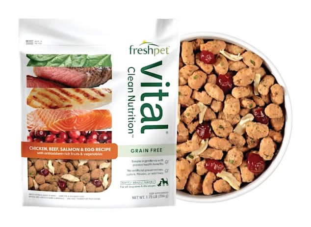 Freshpet Vital Grain Free Chicken, Beef, Salmon & Egg Recipe Fresh Dog Food, 1.75 lbs.