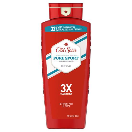 Old Spice High Endurance Pure Sport Body Wash for Men, 24 OZ