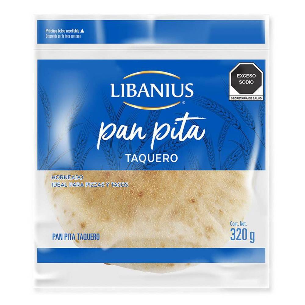 Libanius · Pan pita taquero (320 g)