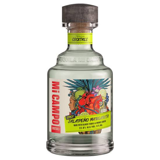 Mi Campo Blanco Tequila Spicy Jalapeno Margarita Premixed Cocktail (375ml bottle)
