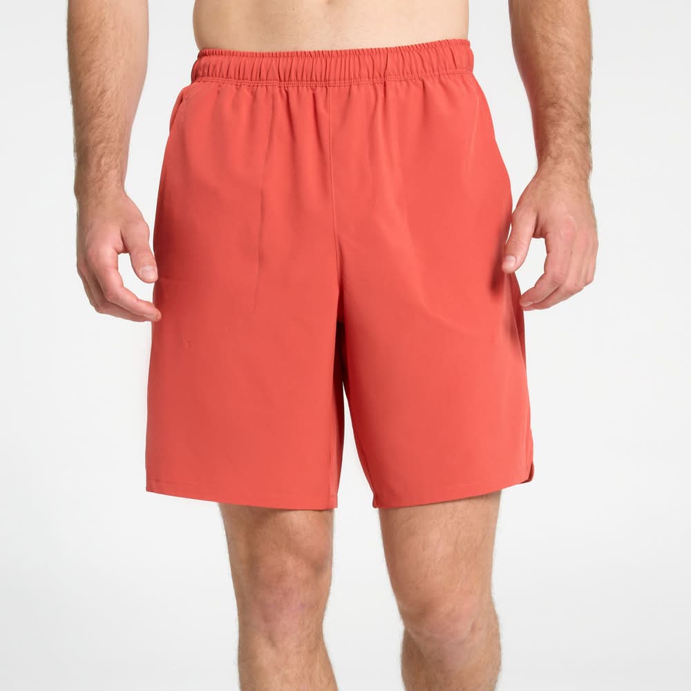 DSG Men's 8" Agility Shorts (Light Red, L)