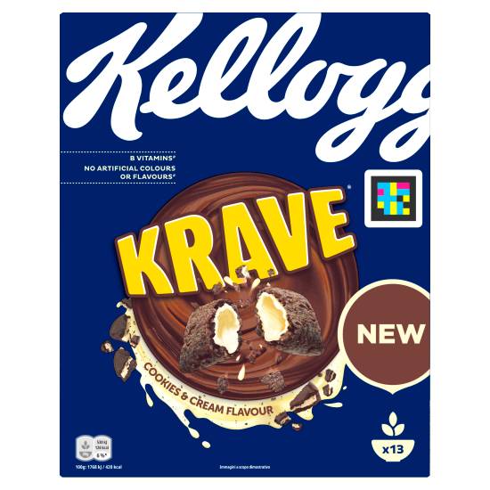 Kellogg's Krave Cookies & Cream Flavour 410g