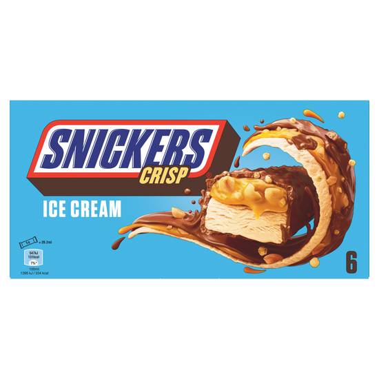 Snickers - Crisp barres (6 pièces)