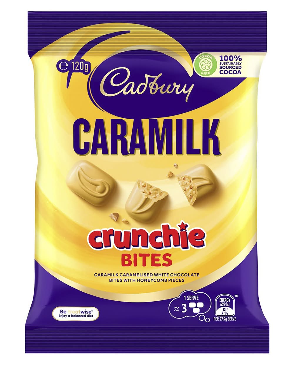Caramilk Crunchie Bites 120g