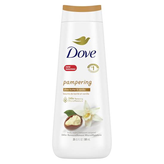 Dove Purely Pampering Shea Butter with Warm Vanilla Body Wash, 20 OZ