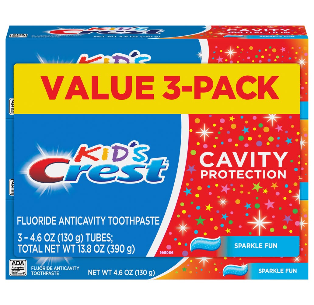 Crest Kid's Cavity Protection Toothpaste (3 ct)