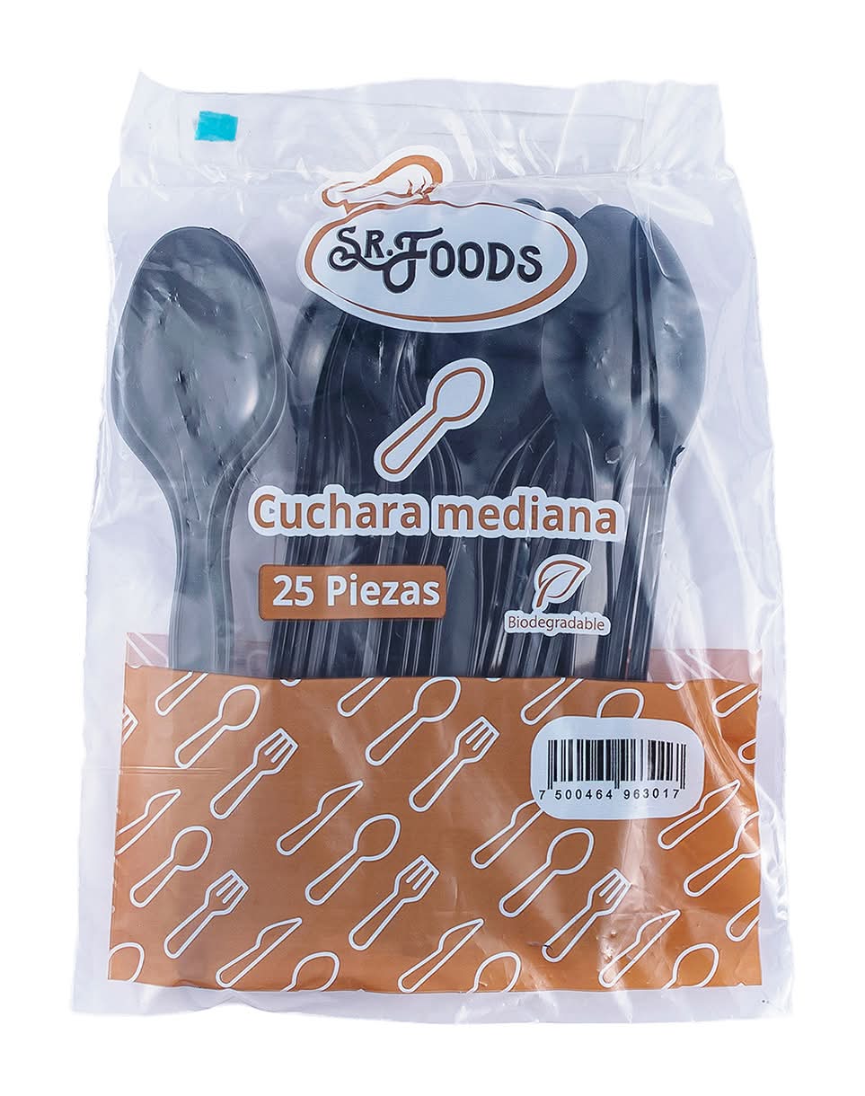 Cuchara  Biodegradable   Sr Foods  25.0 - Pza