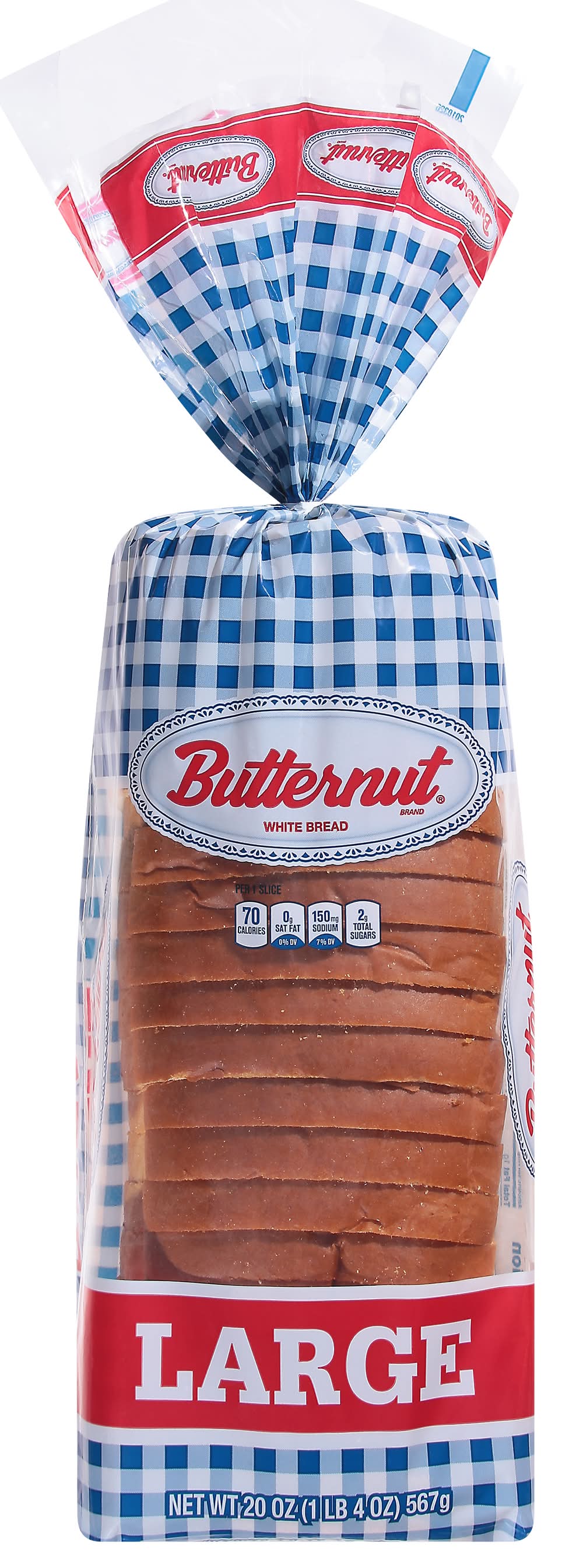 Butternut White Bread, Large (20 oz)