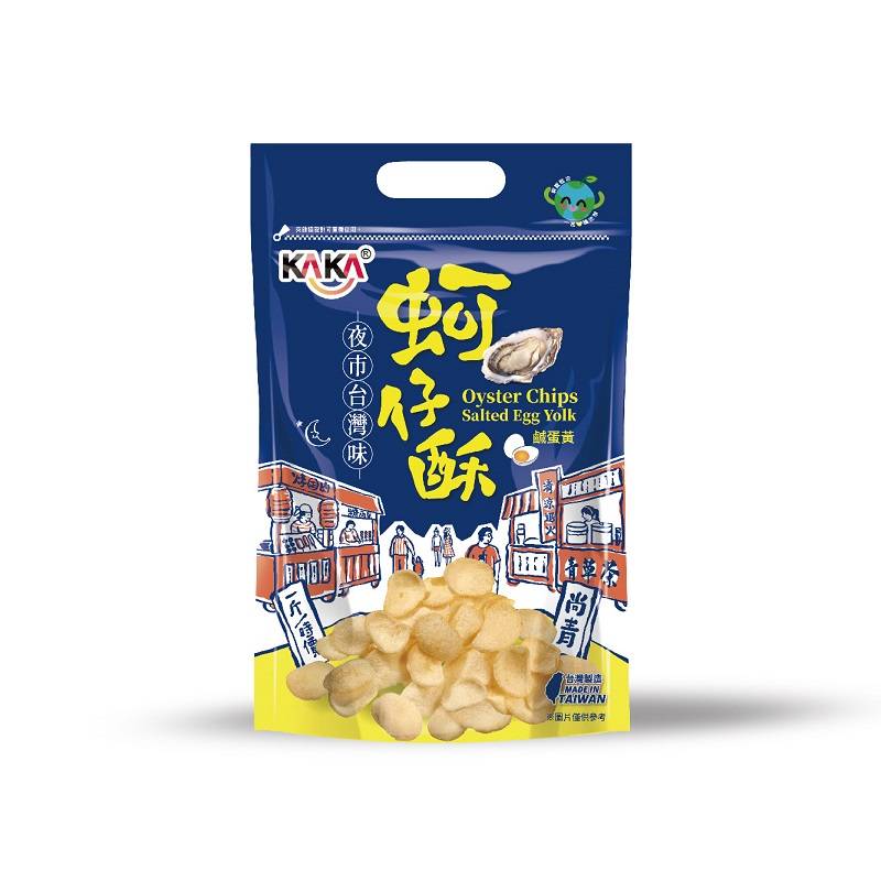 KAKA蚵仔酥-鹹蛋黃-80g <80g克 x 1 x 1Bag包>