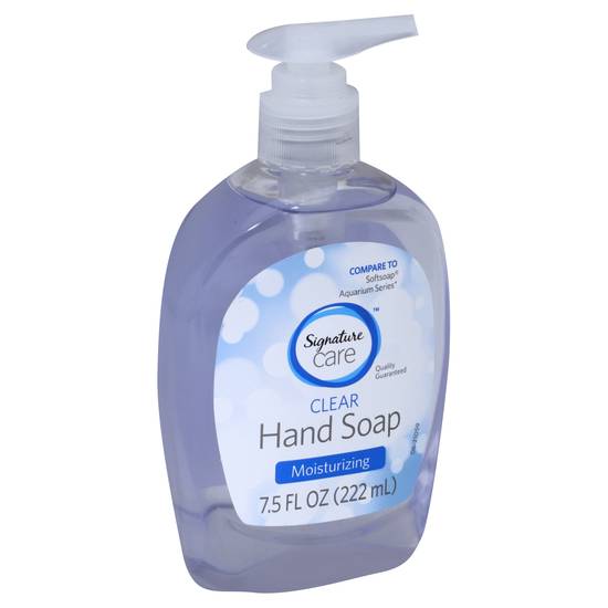 Signature Care Clear Moisturizing Antibacterial Liquid Hand Soap (7.5 fl oz)