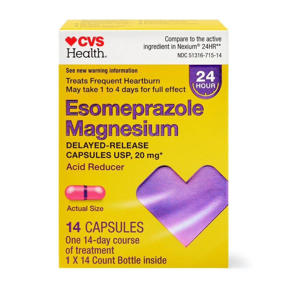 Cvs Health Esomeprazole Magnesium Capsules, 14 Ct