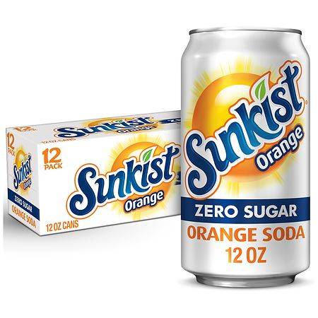 Diet Sunkist Soda Orange - 12.0 fl oz x 12 pack