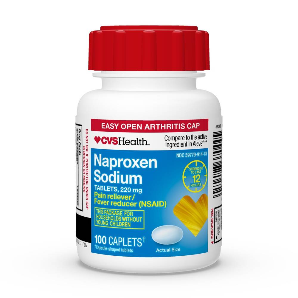 CVS Health All Day Pain Relief Naproxen Sodium Tablets 220 Mg
