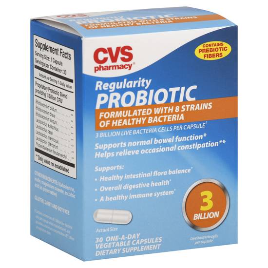 Cvs Regularity Probiotic Vegetable Capsules