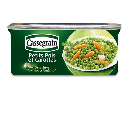 Petits pois et carottes Cassegrain 200g