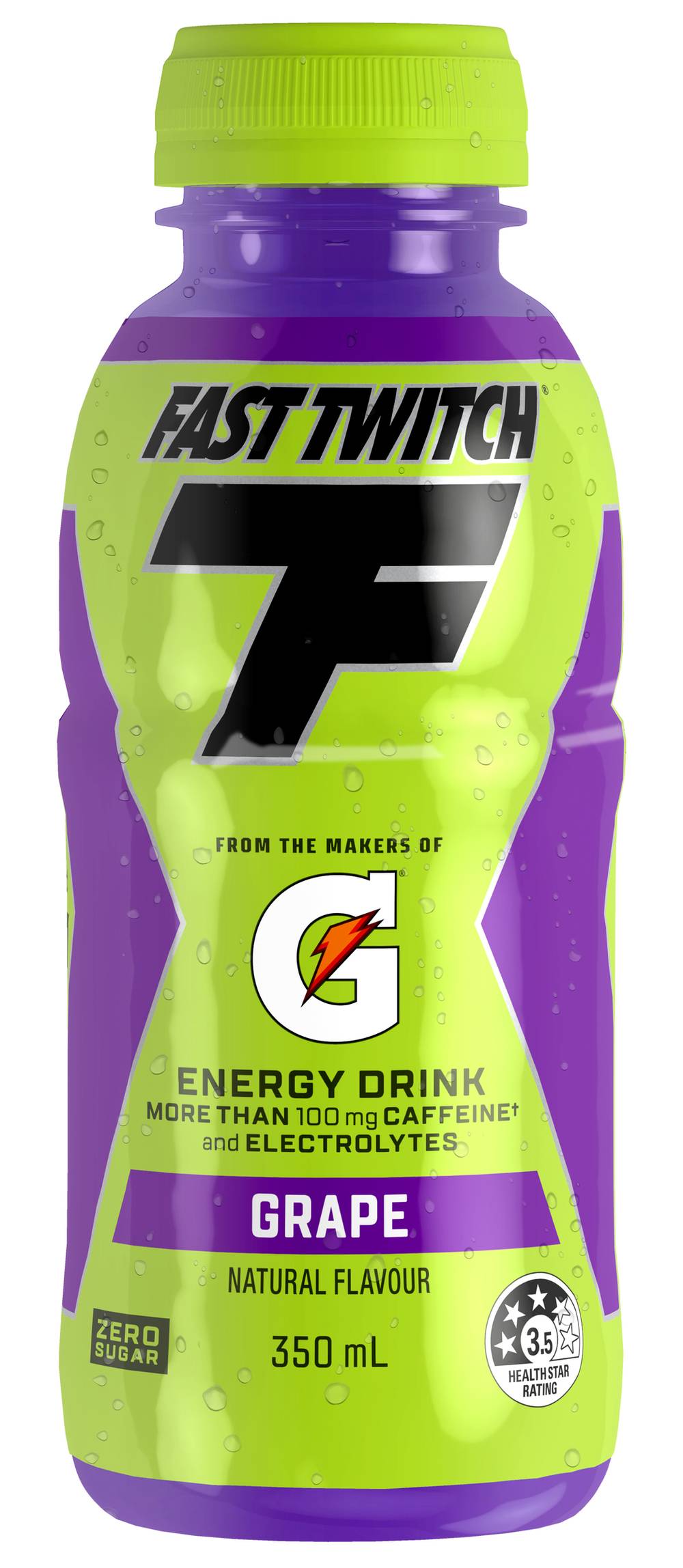 Gatorade Fast Twitch Energy Drinks, Grape (350mL)