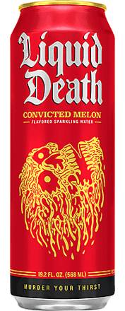 Liquid Death Convicted Melon Agave Sparkling Water - 19.2oz Can