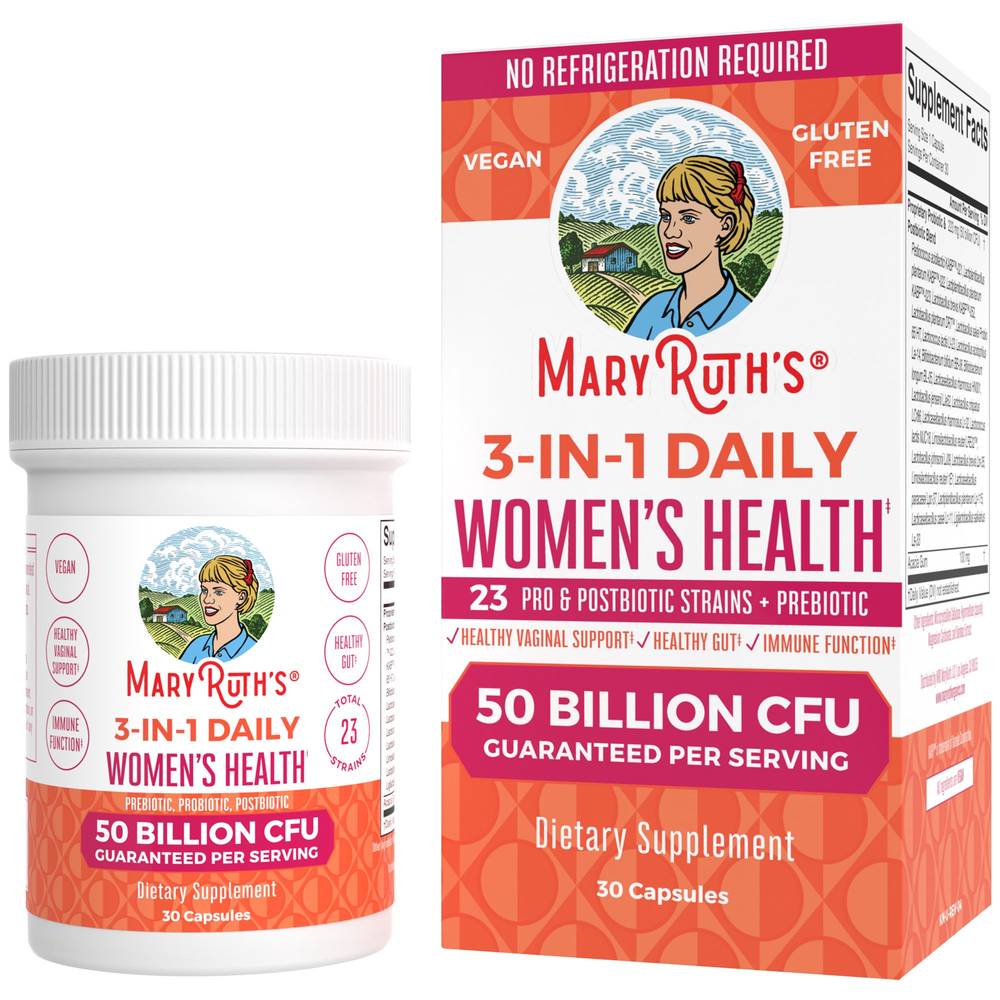 Maryruth's 3 in 1 Daily Women's Health Probiotic Dietary Supplement (30 ct)