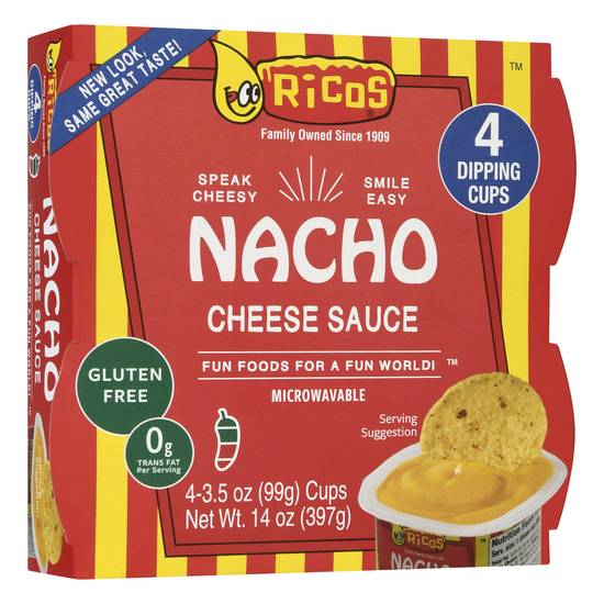 Ricos Nacho Dipping Cups Cheese Sauce (4 ct)