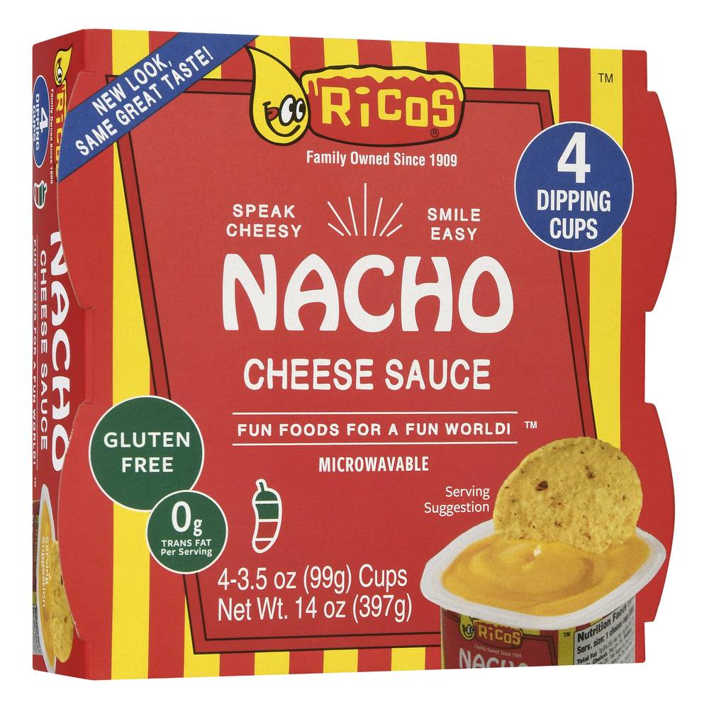 Ricos Nacho Dipping Cups Cheese Sauce (14 oz)