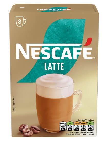 Nescafé Latte Instant Coffee (8 pack)