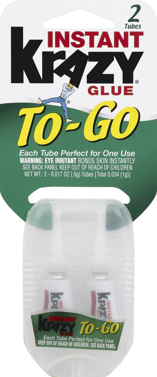Krazy Glue Instant To-Go Tubes (2 ct)