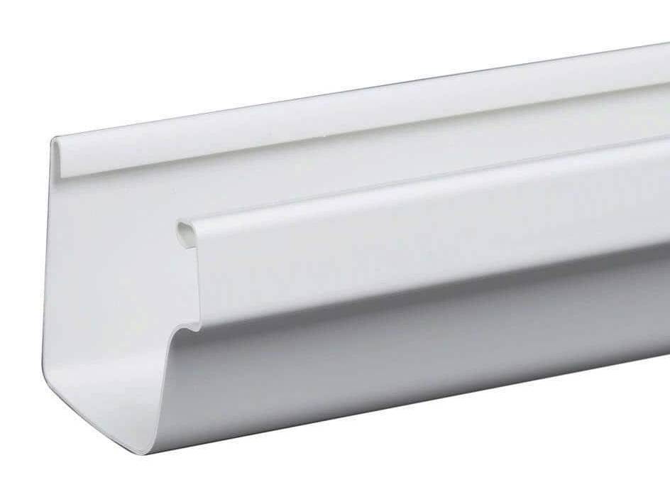 Amerimax Home Products 5 In. X 10 Ft. White Vinyl K-Style Gutter