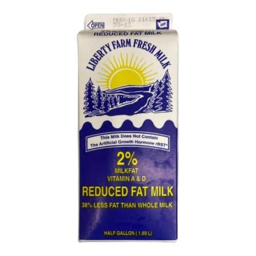 Liberty 2% Reduced Fat Milk (1/2 gal)