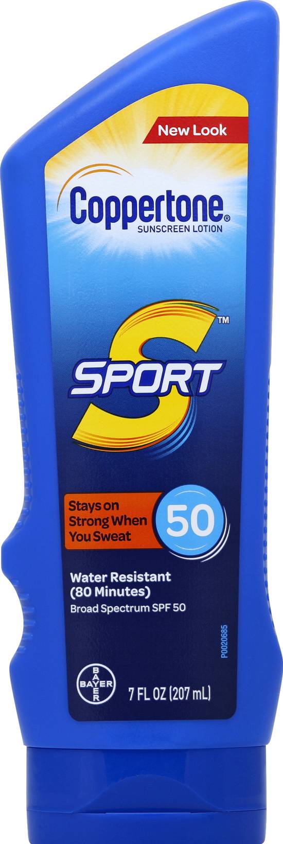 Coppertone Sport Water Resistant Broad Spectrum Spf 50 Sunscreen Lotion