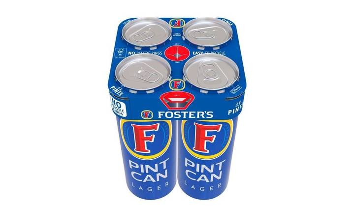 Fosters 3.7% Lager 4 x 568ml Cans (404946)