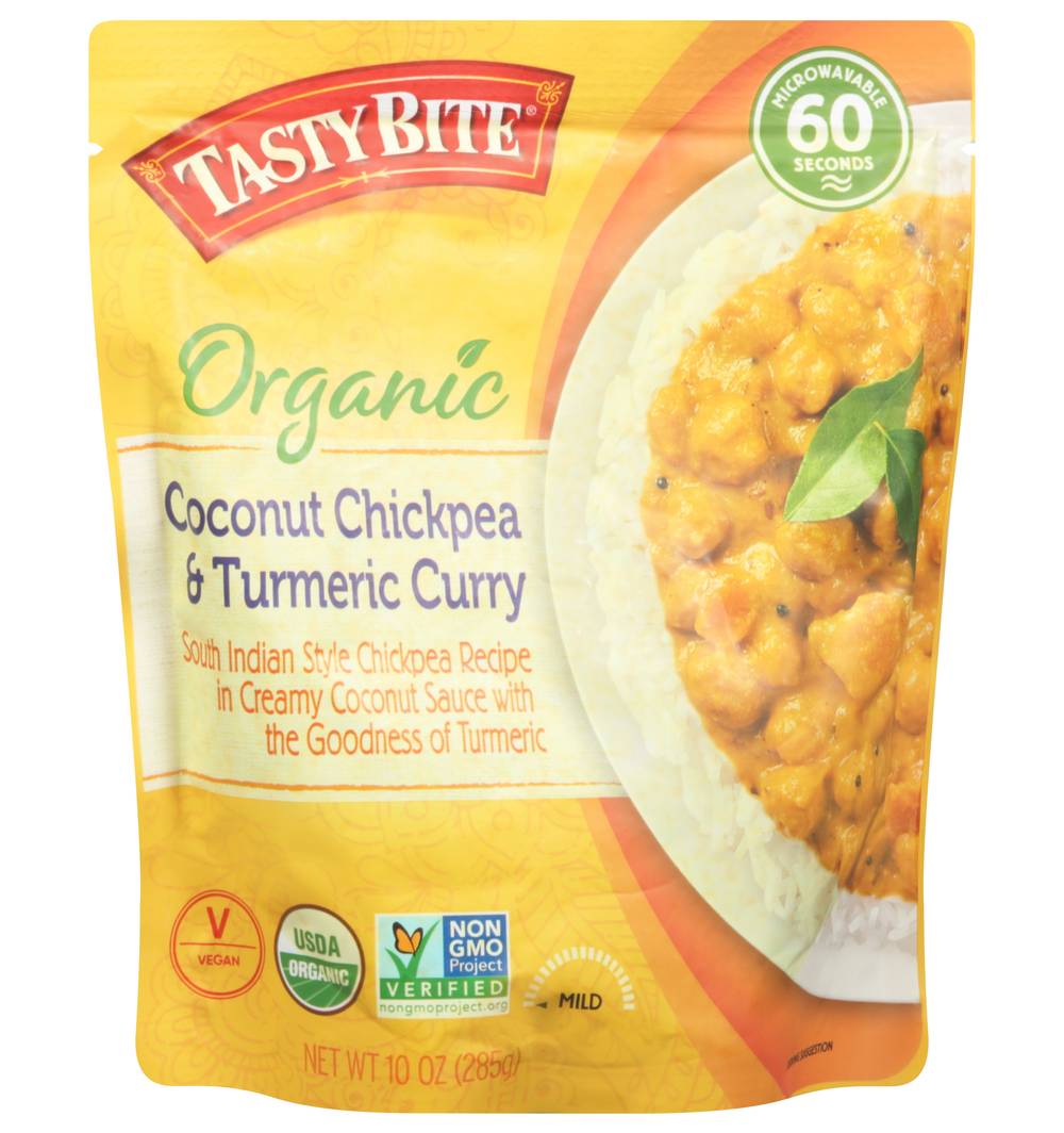 Tasty Bite Mild Organic Coconut Chickpea & Turmeric Coconut Chickpea & Turmeric Curry (10 oz)